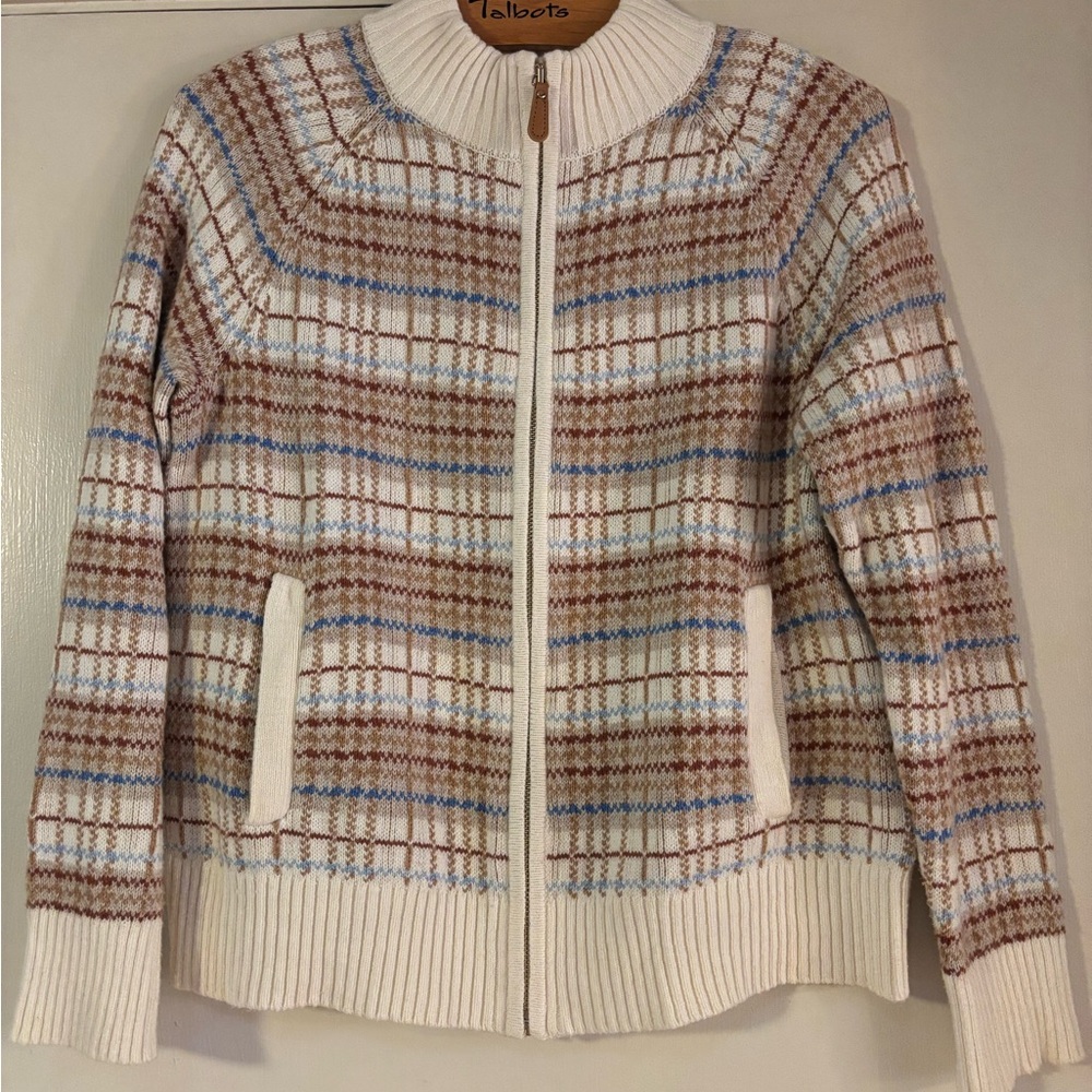 Talbots Petite Zip Cardigan – Size MP – Like New